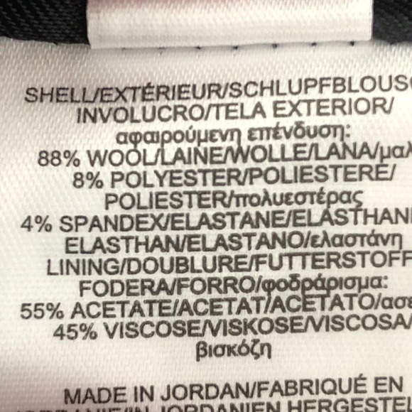 Brooks Brothers Explorer Wool Midi Pencil Skirt Navy Off White Check Print Sz 12 - Picture 12 of 13